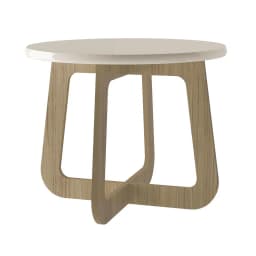 Mesa de centro Jasmin Beige/roble 59x59x46.5 cm