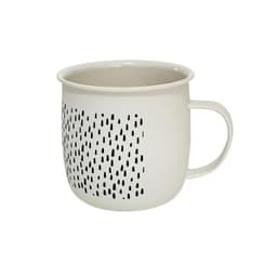 Tazon 450 ml Fibra de Bambu Puntos Blanco