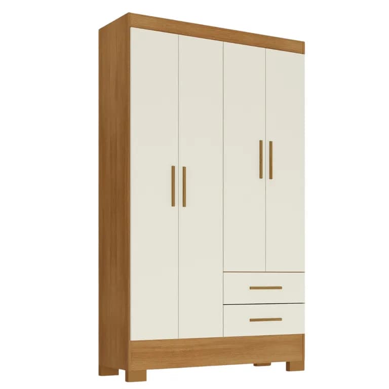 Closet 4 Puerta(s) 2 Cajon(es) 3 Repisa(s) 90.6x180x35 cm Multicolor