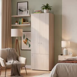 Closet 3 Puerta(s) 3 Repisa(s) 60x170x40.2 cm Madera Gris