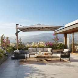 Parasol 3x3 gris