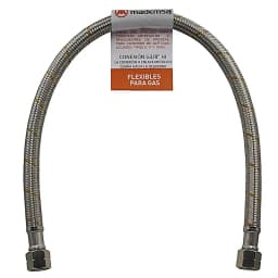 Flexible De Gas 3/ 8X3/ 8 Pulgadas 60 Cm Para Cocina