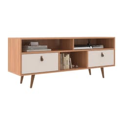 Rack TV 55 " Chicago Cafe - blanco 136x54x36 cm