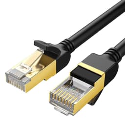 Cable de Red 1 Metro CAT7 F/FTP (10Gbps) Negro NW107