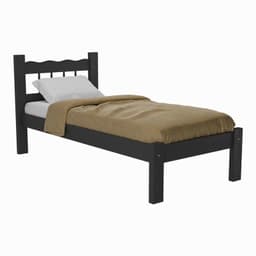 Cama individual CR4141.0003 Infantil Negro