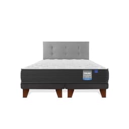 Cama Europea 2 plazas Europea Europdic Dual Gris