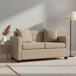 Sofa 2 cuerpos Gramados 2C 130x83x70 cm Beige