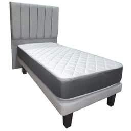 Set Cama + Respaldo 1 plaza Europea Forest Gris