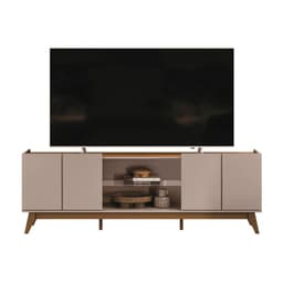 Rack TV 75 " GUARUJA G/N Gris Claro Nogal 200x67x35.5