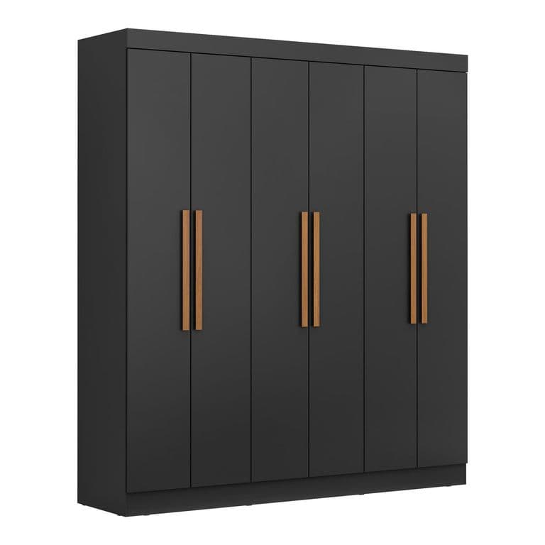 Closet 6 Puerta(s) 2 Cajon(es) 5 Repisa(s) 178x200x47 cm Negro