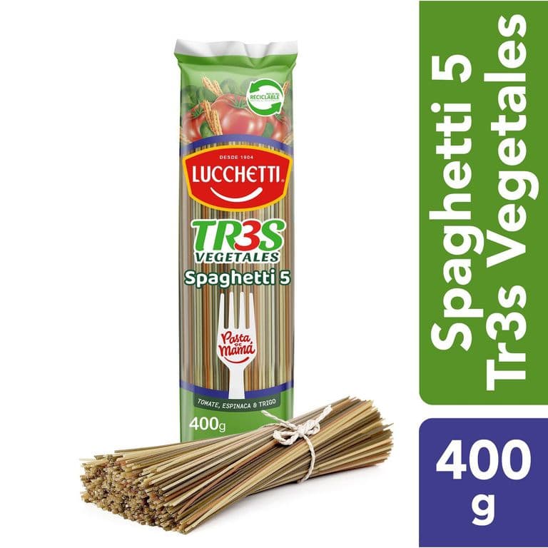 FIDEO PASTA TRES SPAGHETTI 400 GRS. L