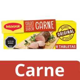 Caldo Sabor Carne 80G 8 Tabletas 8 GR
