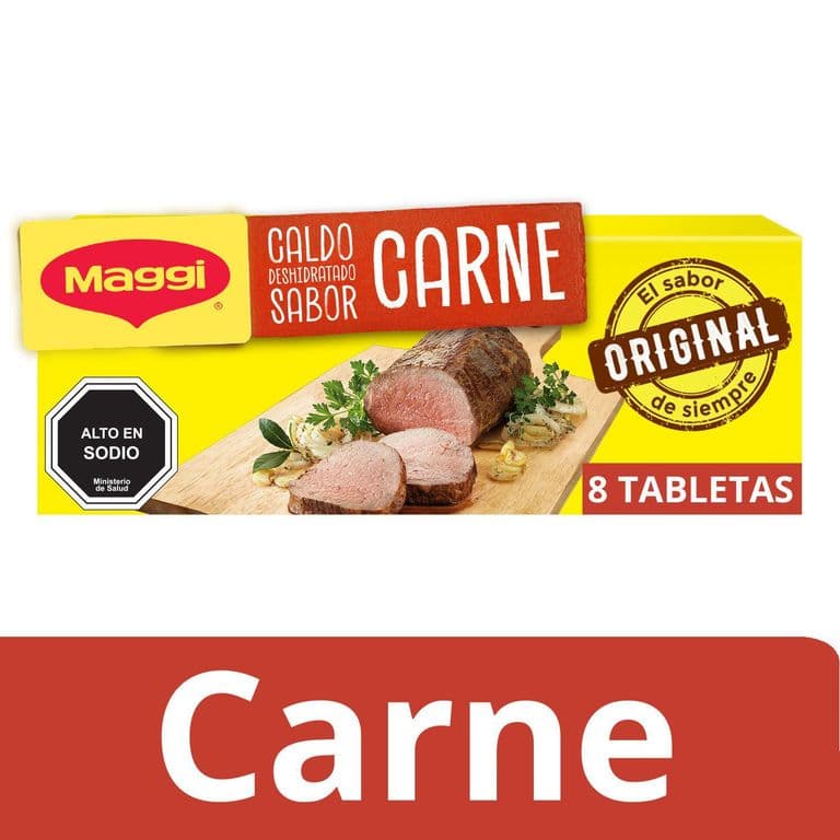 Caldo Sabor Carne 80G 8 Tabletas 8 GR
