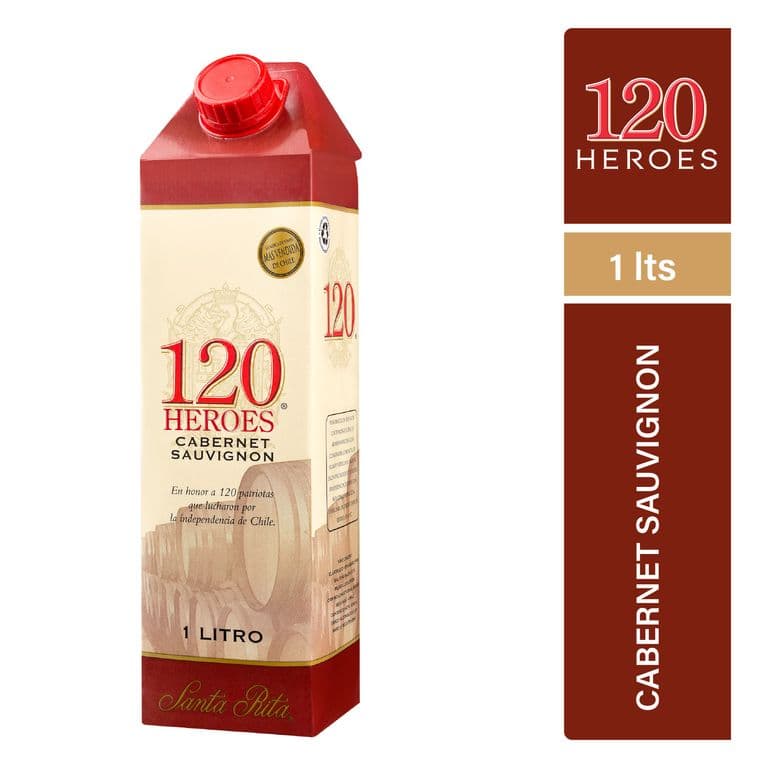 Vino Tinto 120 Cabernet Sauvignon 1 LT