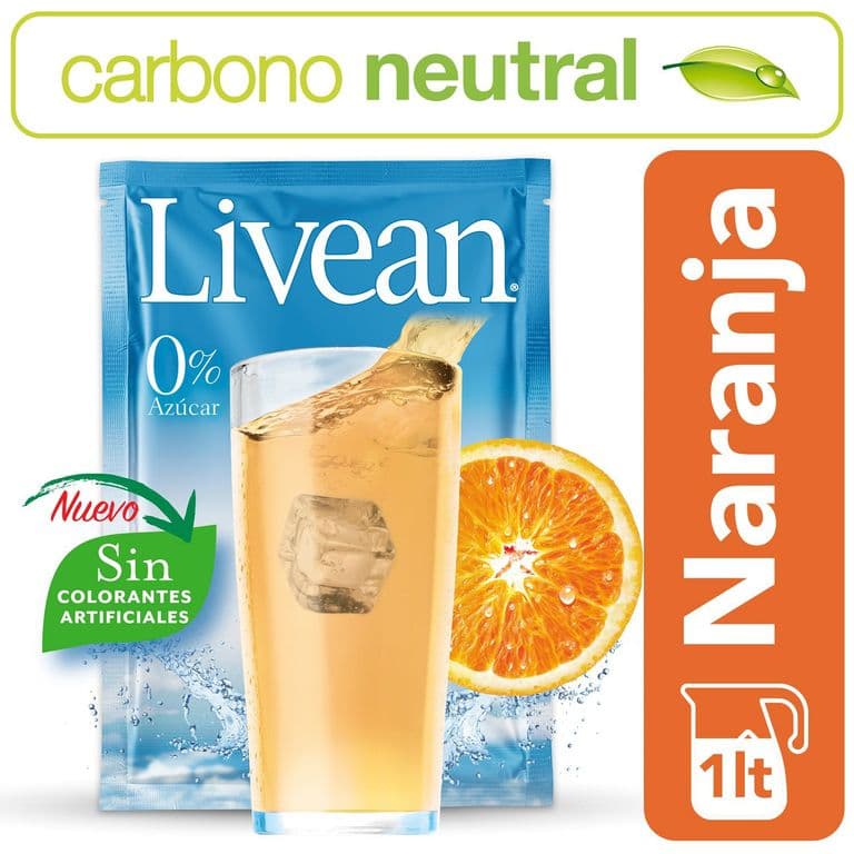 Bebida Instantanea Sabor Naranja 8 GR