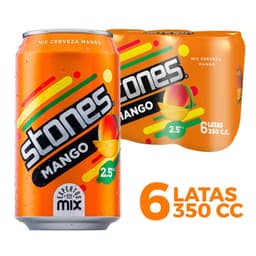 Pack Cervezas Stones Mango 2.5 6 x 350 ml
