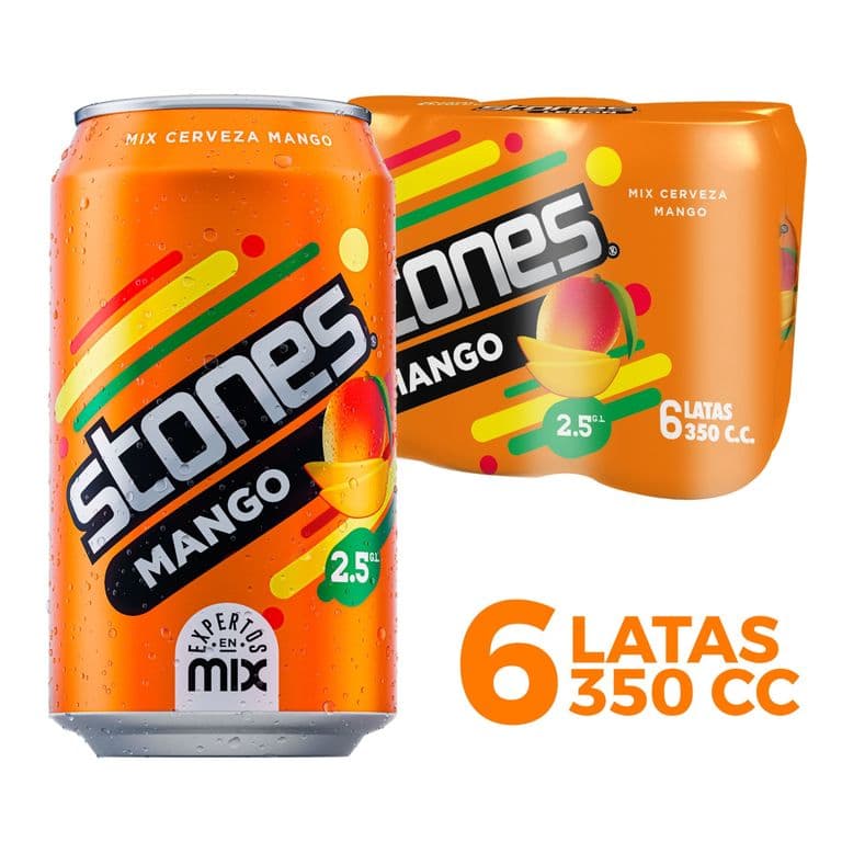 Pack Cervezas Stones Mango 2.5 6 x 350 ml