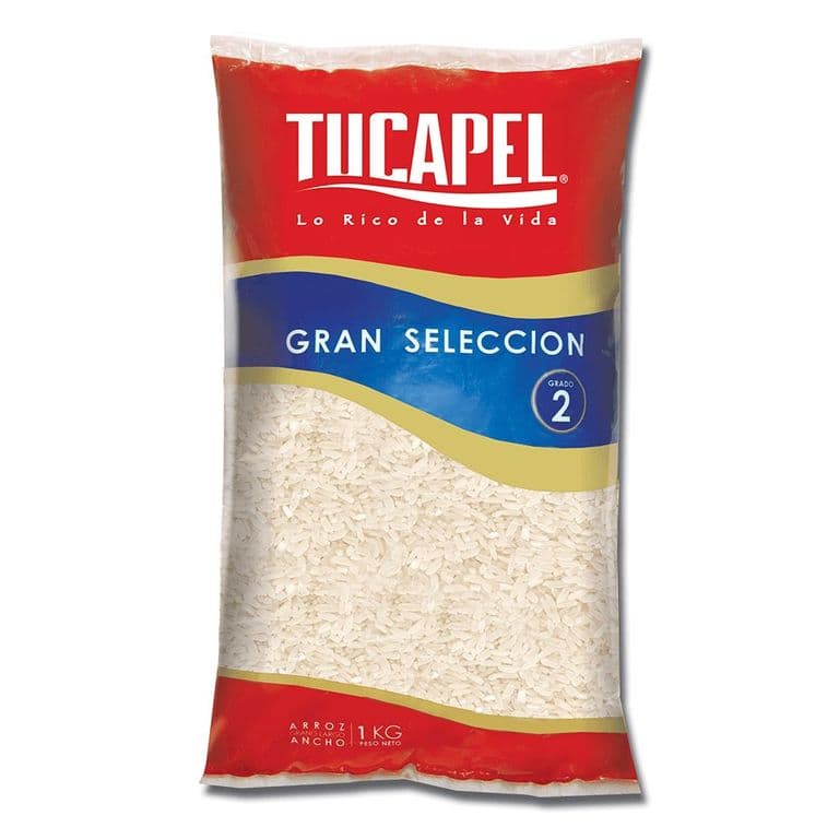 Arroz Tucapel G2 Grano Largo Ancho 1 Kg
