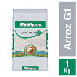 Arroz Miraflores G1 Grano Largo Ancho 1 Kg