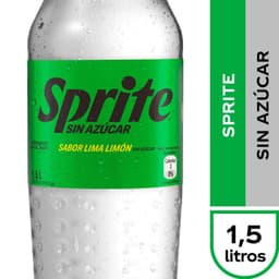 Bebida Sprite Sin Azucar Desechable 1.5 L 1.5 LT