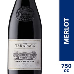 Vino Tinto Merlot Tarapaca Gran Reserva 12.5 750 cc 750 ML
