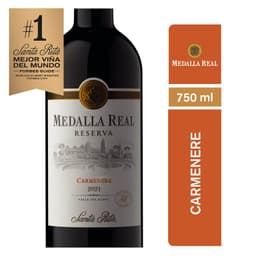 Vino Tinto Carmenere Medalla Real Reserva 13.5 750 cc 750 ML
