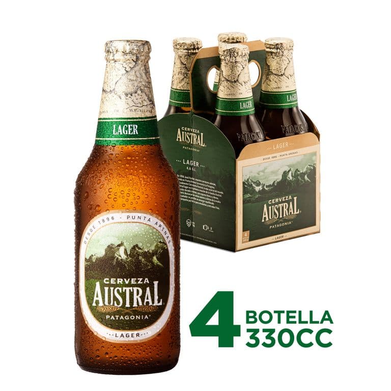 Pack Cerveza Lager Botella 4 X 330 ML