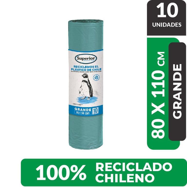 Bolsa de Basura Superior Grande 80 x 110 cms 10 UN