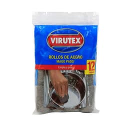 Esponja Virutilla Rollos de Acero Mago Pads 12 UN