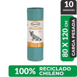 Bolsa de Basura Grande 80x120 cm Superior 10 un