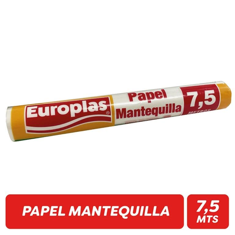 Papel Mantequilla Europlas 7.5 mts UN