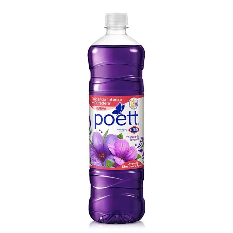 Limpiador Desinfectante de Pisos Poett Frescura de Lavanda Botella 900 ml