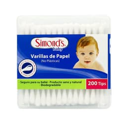 Varillas de Algodon en Caja Acrilico 200 UN
