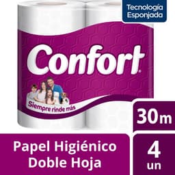 Papel Higienico Doble Hoja 4 UN