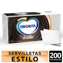 Servilletas Estilo Favorita 200 un