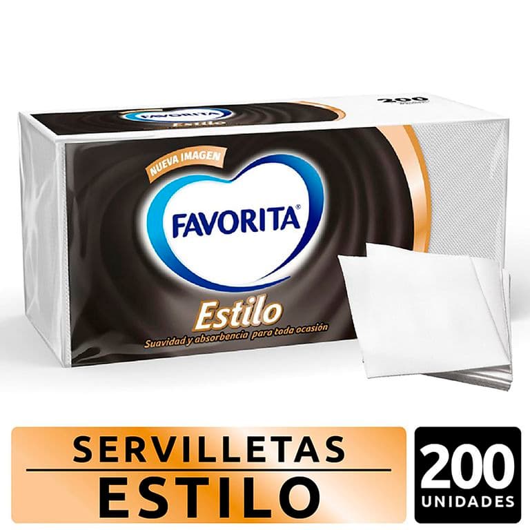 Servilletas Estilo Favorita 200 un