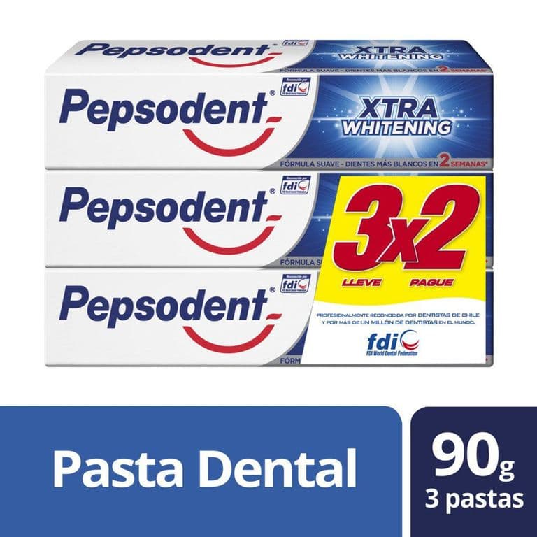 Pasta de Dientes  Xtra Whitening 3 UN X 90 GR