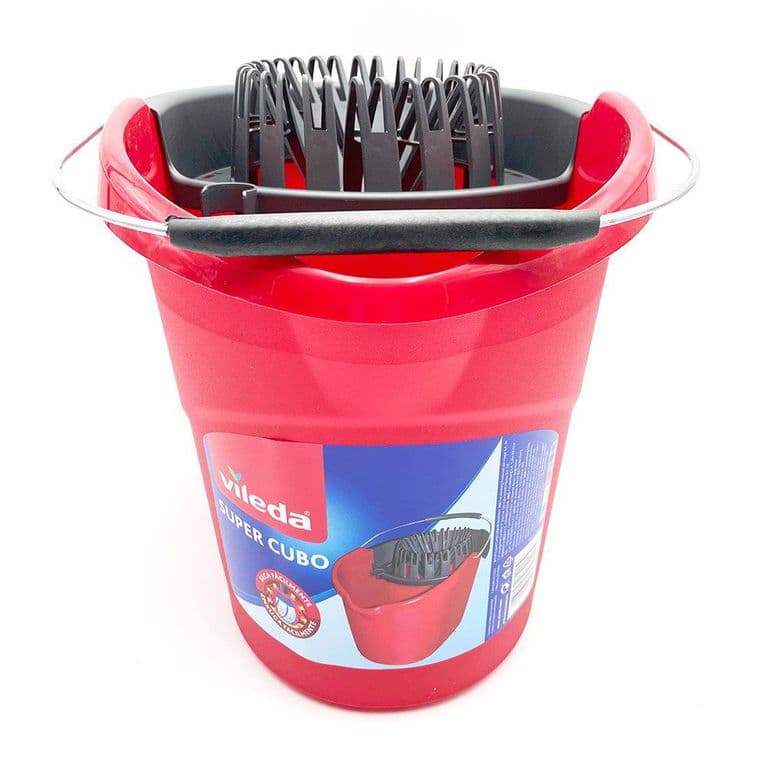 CUBO CON ESCURRIDOR 12 LT VILEDA UND 1 UN