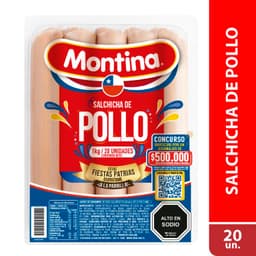 Salchicha de Pollo Montina 20 Un