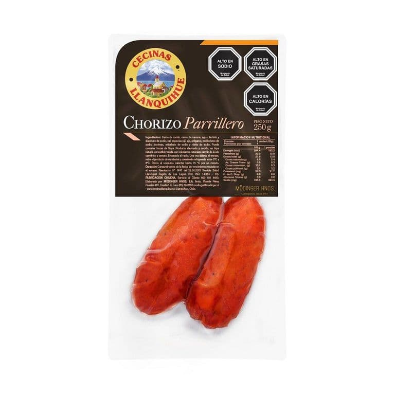 Chorizo Parrilleros 250 GR