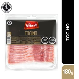 Tocino Laminado al Vacio La Preferida 180 g
