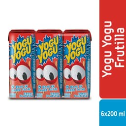 Pack Bebida Lactea Sabor Frutilla Yogu Yogu 6 x 200 ml PACK 6 X 200 ML