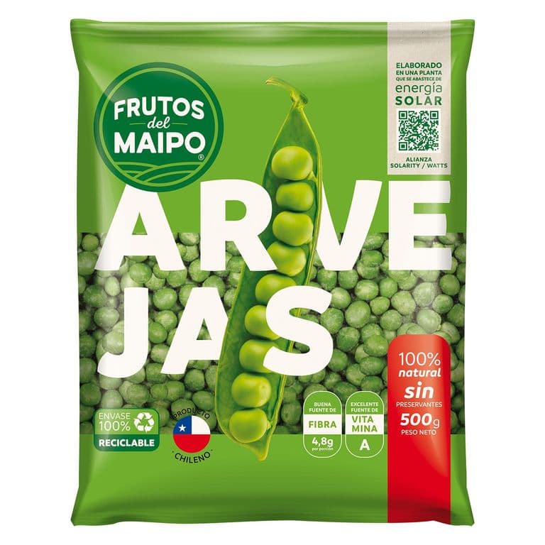 Arvejas Congeladas Frutos de Maipo 500 g