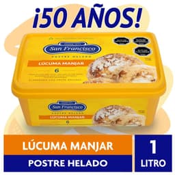 HELADO LUCUMA MANJAR 1 LT..