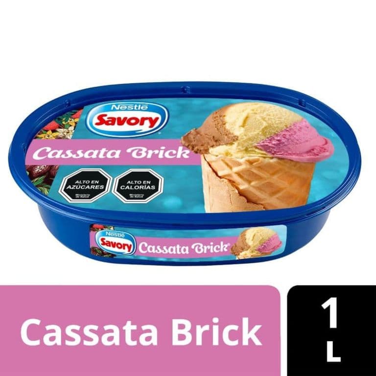 HELADO LITRO CASSATA BRICK. 1 LT