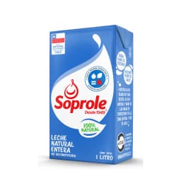 Leche Entera Natural Soprole 1 lt