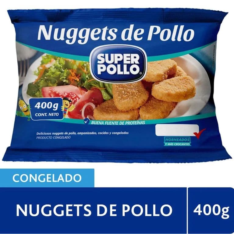 Nuggets de Pollo Congelados Super Pollo 400 gr