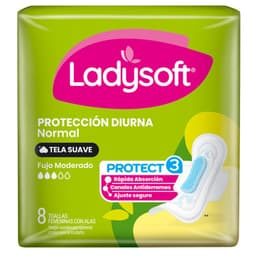 Toallas Higienicas Normal Tela Suave Ladysoft 8 un