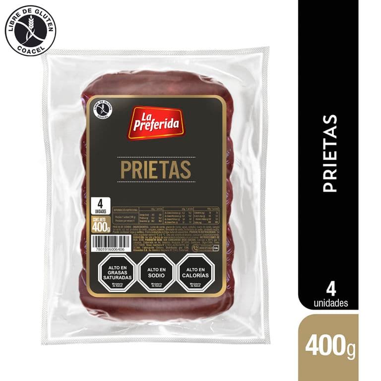 Prietas Parrilleras de Cerdo 400 GR