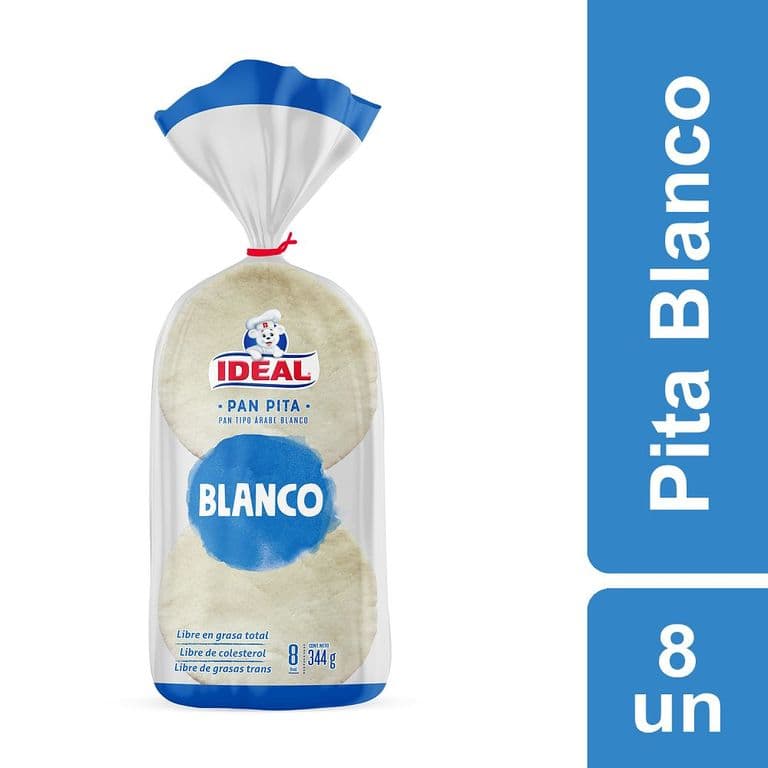 Pan Pita Blanco 8 UN
